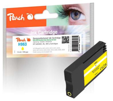 PEACH Patrone HP Nr.963 3JA25AE yellow OEM reset ink leve remanufactured (PI300-1024)