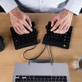 R-GO Tools R-Go Ergonomic Keyboard Split break - tastatur - QWERTY - Nordisk - svart Inn-enhet (RGOSP-NDWIBL)