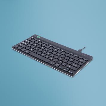 R-GO Tools R-Go Compact Break Keyboard, (RGOCOUSWDBL)