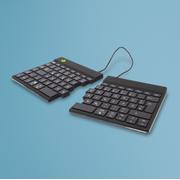 R-GO Tools Split Break ergonomic wireless keyboard, Black (German)