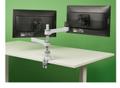 R-GO Tools Zepher 4 C2 Circular Double Monitor arm Desk mountable adjustable 0-8 kg black-silver low carbon footprint IN