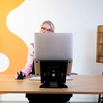 R-GO Tools Riser Document Laptop stand Black (RGORIDOCBL)