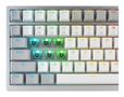 ASUS ROG AZOTH MOONLIGHT WHITE 75% Wireless DIY Custom RGB Gaming Keyboard, NX Red Switches, OLED Display, PBT (90MP031A-BKNA11)