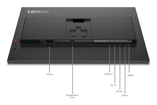 LENOVO ThinkVision P27Q-40 - LED-skärm - 27" - 2560 x 1440 QHD @ 120 Hz - IPS - 350 cd/m² - 1500:1 - DisplayHDR 10 - 4 ms - HDMI, DisplayPort - eclipse black (64A7GAT6EU)