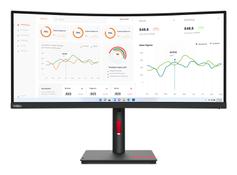Lenovo ThinkVision T34w-30 - LED-skjerm - kurvet - 34" - med ThinkVision MC 60 monitor webcam