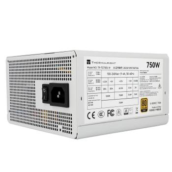 THERMALRIGHT TG S (Non-Modular) Hvid - Strømforsyning - 750 Watt - 120 mm - ATX 3.0 - 80 Plus Gold certified (TR-TG 750S-W)