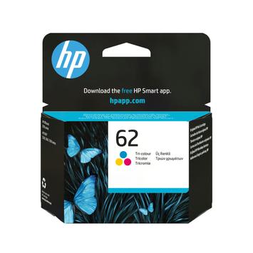 HP 62 - farge (cyan, magenta, gul) - original - blekkpatron (C2P06AE#UUS)