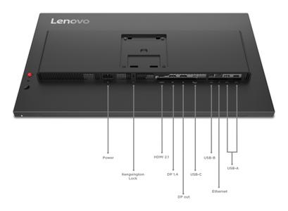 LENOVO ThinkVision P27QD-40 27inch 2560x1440 IPS 120Hz USB-C docking 140W Daisy Chain KVM/eKVM Factory calibrated panel Mirror power (64B3GAT2EU)
