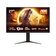 AOC C Gaming Q27G4ZD - OLED monitor - gaming - 27" (26.5" viewable) - 2560 x 1440 QHD @ 240 Hz - 1000 cd/m² - 15000000:1 - DisplayHDR 400 True Black - 0.03 ms - 2xHDMI, DisplayPort - black, red