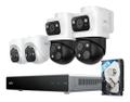 EUFY NVR Security System S4 overvåkningssystem 8-kanals NVR med 2 PoE Bullet-PTZ-kamera og 2 PoE Turret-kamera