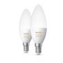 PHILIPS HUE WHITE AMBIANCE 6W (40W) CANDLE E14 25000HRS 2PACK LED (929001301402)