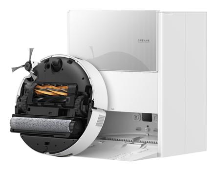 Dreame Aqua10 Ultra Roller Robotdammsugare (vit) Automatisk tömningsstation,  30000Pa, trösklar upp till 4,2 cm med ProLeap (RLH71DE-white)
