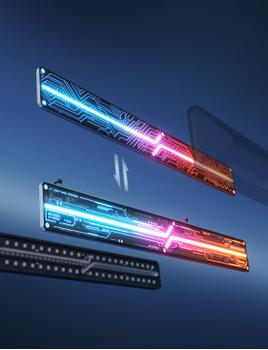 GOVEE Gaming Wall Light (4+1) 4 rör, 1 fyrkantig anslutning (H6063312)