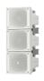 TOA SøyleArray 120W EN-54 Hvit, 3 moduler, IP66,550-4300Hz@-10dB