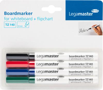 LEGAMASTER TZ140 board marker assorted 4pcs C&C (7-114094-4)