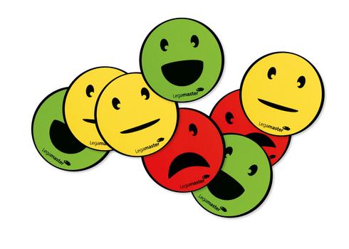 LEGAMASTER magnetic symbol emoticon assorted 50mm 6pcs (7-123304)