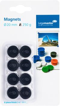 LEGAMASTER magnet 20mm black 8pcs C&C (7-181101-8)