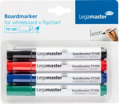 LEGAMASTER TZ100 board marker assorted 4pcs C&C (7-110594-4)