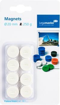 LEGAMASTER magnet 20mm white 8pcs C&C (7-181119-8)