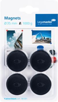 LEGAMASTER magnet 35mm black 4pcs C&C (7-181301-4)