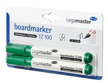 LEGAMASTER TZ100 board marker green 2pcs C&C (7-110504-2)