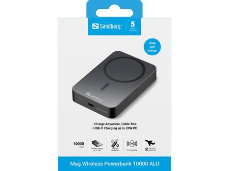 SANDBERG Magnet Wireless Powerbank 10000 ALU (420-97)