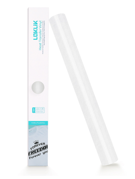 LOKLiK Heat Transfer Vinyl Glitter - White (SG-HTV-1569-US-L-B2B)