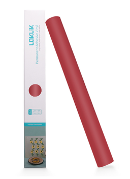 LOKLiK Permanent Adhesive Vinyl Matte - Red (SG-JST-0353-US-L-B2B)
