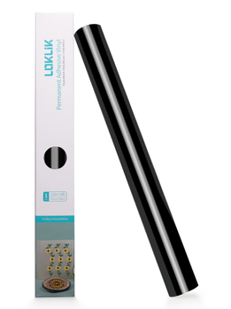 LOKLiK Permanent Adhesive Vinyl Glossy - Black (SG-JST-0354-US-L-B2B)