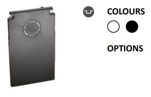 Powergear 48V DEEP PROFILE ENDKAPPE, Schwarz (PRO-DN132-B)