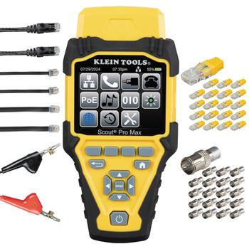 KLEIN TOOLS NetPeppers Netzwerkverkabelung-Tester,  Scout® Pro Max Network Cable Tester With Remote Set - Image, KLEIN TOOLS, (NP-VDV501-770)