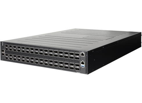 EDGE-CORE Open Networking Datacenter Switch •  AS9736-64D,  64 x 400G QSFP-DD ports (9736-64D-O-AC-F)