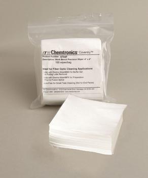 Netpeppers LWL Glasfaser,  Reiningungstücher,  Chemtronics Coventry Econowipes Trockenreinigungstücher - 100 Stück (10 x 10 cm) (NP-6704F)