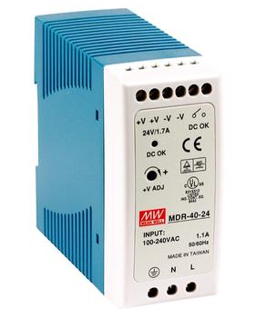 MEANWELL Synergy 21 Netzteil - 24V  40W Mean Well Hutschiene (MDR-40-24)