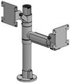 ERGONOMIC SOLUTIONS 400mm pole W/ 2x VESA 75/100,