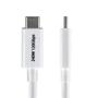 STARTECH USB-kabel - USB-C (hane) till USB-C (hane) - USB4 / Thunderbolt 3 / Thunderbolt 4 / Thunderbolt 5 / DisplayPort 2.1 - 8K60Hz stöd, dubbelriktad,  passiv - vit (TBLT5MM1M240WWH)