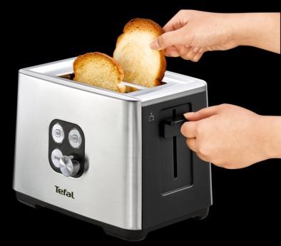 TEFAL Equinox TT420D 7 2 skive(r) Sort, Rustfrit stål (TT420D30)