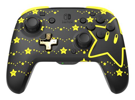 PDP Rematch Glow Wireless Controller -langaton peliohjain,  Mario Stars, Switch (500-202-STGD)