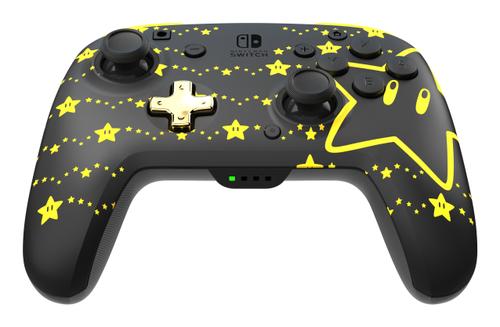 PDP Rematch Glow Wireless Controller -langaton peliohjain,  Mario Stars, Switch (500-202-STGD)