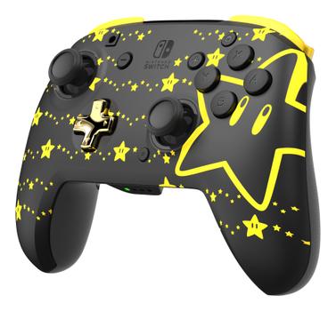 PDP Rematch Glow Wireless Controller -langaton peliohjain,  Mario Stars, Switch (500-202-STGD)