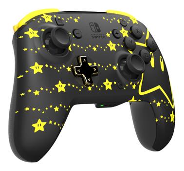 PDP Rematch Glow Wireless Controller -langaton peliohjain,  Mario Stars, Switch (500-202-STGD)