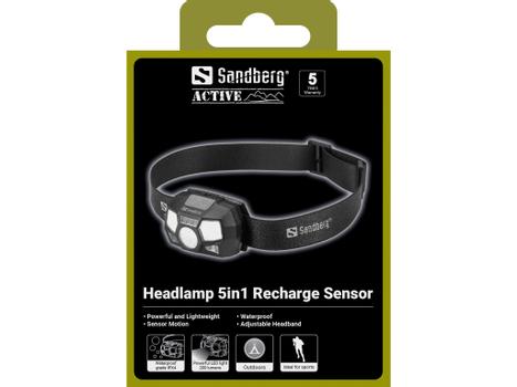 SANDBERG Headlamp 5in1 Recharge Sensor (421-10)