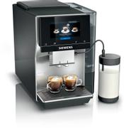 SIEMENS EQ700 classic Automatisk Kaffemaskin (inox/sølv) coffeeSelect-display, oneTouch DoubleCup, 2.4L vanntank, aromaDouble Shot