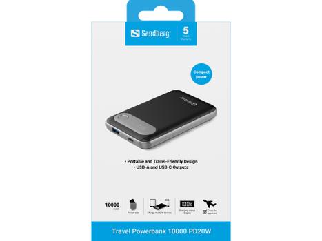 SANDBERG Travel Powerbank 10000 PD20W (421-16)