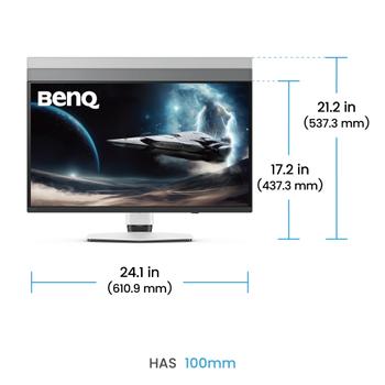 BENQ 26.5"" MOBIUZ EX271UZ | 3840x2160 | OLED | 0.03ms | 240Hz | 3years (9H.LP2LA.TBE)