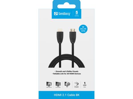 SANDBERG HDMI 2.1 Cable 8K,  1m (509-13)
