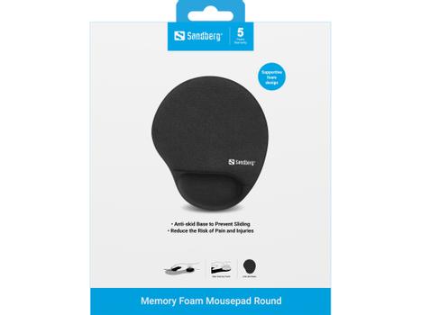 SANDBERG Memory Foam Mousepad Round (520-37)