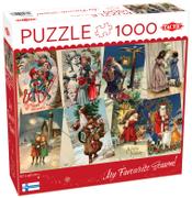 TACTIC Vintage Christmas Cards 1000 pcs puzzle