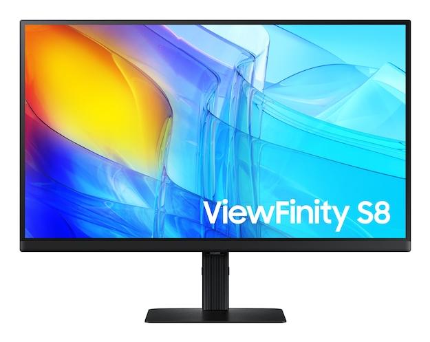 SAMSUNG ViewFinity S27D804E 27 tommer 16:9 3840x2160 IPS 5ms 350nits 60Hz HDR10 sRGB HAS/Swivel/Pivot/Tilt HDMI/DP USB3 Hub VESA