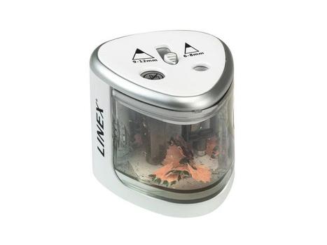 LINEX blyantspidser dobbelt batteri hvid (400114752)